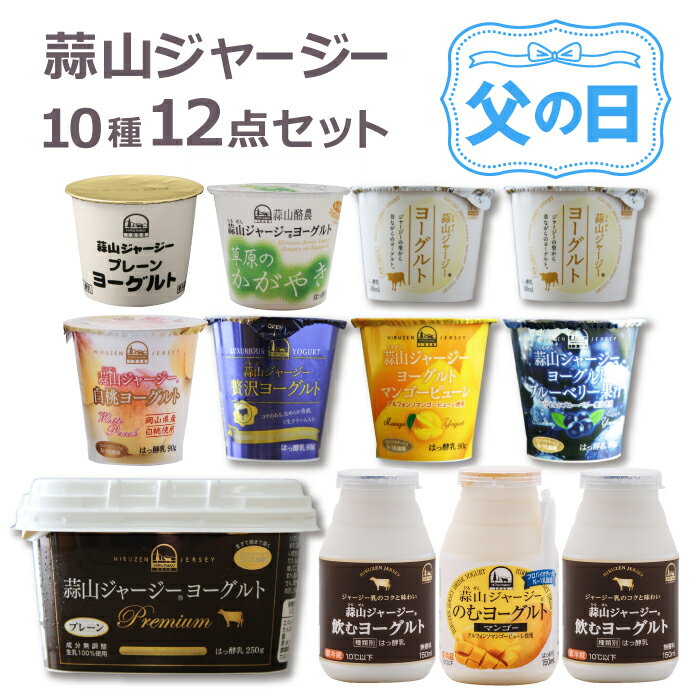 蒜山ジャージーヨーグルト12点セット ヨーグルト ギフト プレゼント スイーツ ギフト 食べ物 食品 プレゼント ははの日 父の日 クリーム層のある蒜山ヨーグルト 簡易ラッピング対応可 蒜山ジャージー 北海道沖縄一部地域配送不可