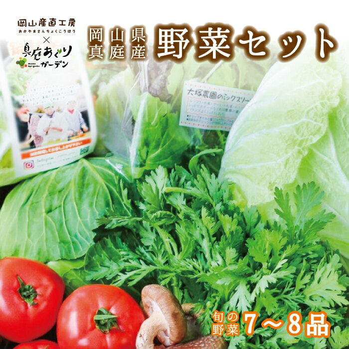 【6/4 20:00開始 2 700円→2 430円】 野菜セット 送料無料 詰め合わせ 農家 真庭あぐり野菜セット 7～8品 ギフト 後払い お試し少人数セット おためし野菜 岡山県真庭市産 岡山産 西日本 やさい…