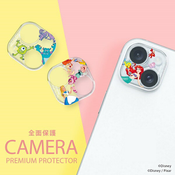 iPhone 15 15 Plus 14 14 Plus用 カメラフルプロテクター ディズニー【蒸気船ウィ...