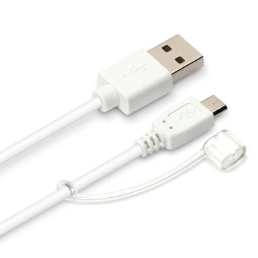 IQOS用 USB充電ケーブル micro USB コネクタ充電ケーブル【1.2m ホワイト 】iqos usb 充電 ケーブル タバコ micro usb ケーブル アイコス アダプタ パソコン スマホ スマートフォン 充電 送料無料 4562358120459