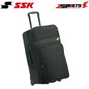 送料無料 エスエスケイ SSK 消音キャスターバッグ キャスターバッグ 消音 遠征 長距離移動 バッグ ブラック 野球 野球用品 bh3002