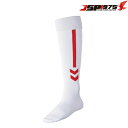 ヒュンメル hummel プラクティスストッキング ホワイト×レッド 25-28cm 靴下 ソックス ストッキング 練習用 サッカー フットサル サッカー用品 ...