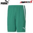 PUMA プーマ TEAMLIGA ゲームパンツ グリーン Lサイズ パンツ ハーフパンツ 短パン 練習用 サッカー フットサル サッカー用品 フットサル用品 ...