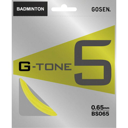 GOSEN ゴーセン G-TONE 5 FY BS065FY バドミントン ガット フラッシュイエロー GOSEN ゴーセン G-TONE 5 FY BS065FY バドミントン ガット フラッシュイエロー