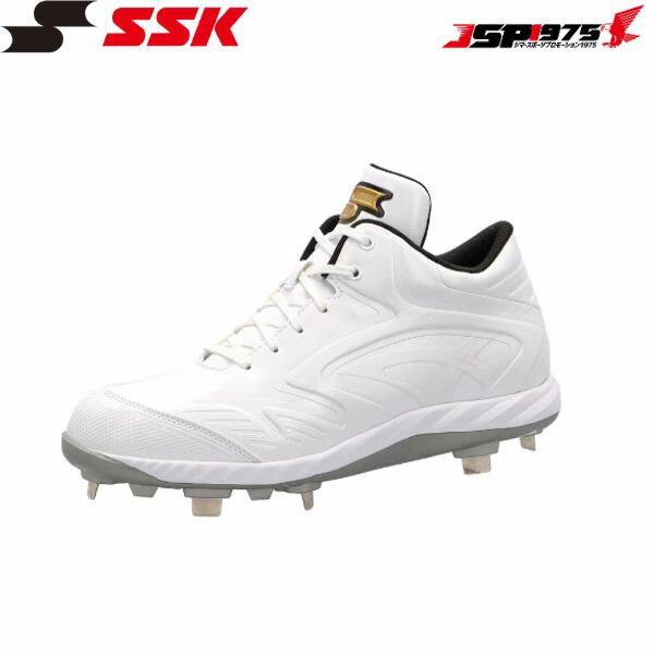 翌日出荷 送料無料 SSK エスエスケイ野球 金具スパイク プロエッジ RU-LWF ホワイト×ホワイト 27.5cm 白スパイク ひも 紐 高校野球 esf3234rlw