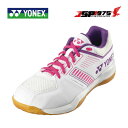 送料無料 ヨネックス YONEX パワークッションストライダーフロー shbsf1 ウィメンズ バドミントン ホワイト/ピンク 062 ローカット 3E 24....
