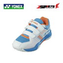 送料無料 ヨネックス YONEX パワークッションストライダーフローJジュニア バドミントン ホワイト/スカイブルー 175 ローカット 22.0cm 2024...