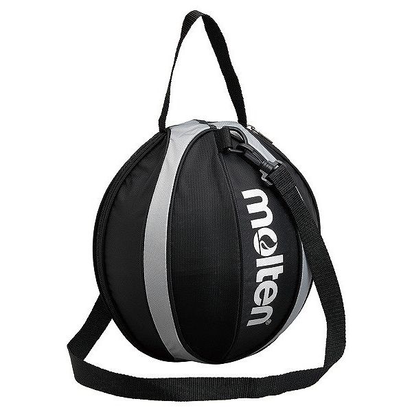 モルテン molten バスケットボール1個入れボールバッグ バスケット バッグ NB10KS ブラックxシルバー　..