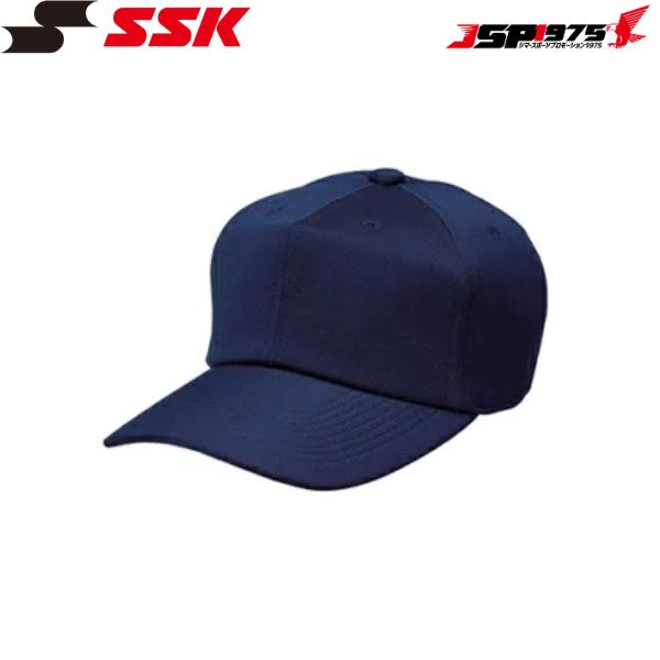 SSK エスエスケイ 野球 角ツバ6方型ベースボールキャップ ネイビーカラー Mサイズ BC061