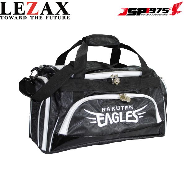 送料無料 楽天 ボストンバッグ LEZAX レザックス Carp 東北楽天ゴールデンイーグルス ゴルフ ゴルフバッグ ブラック REBB-2463 2025