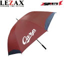 送料無料 カープ ゴルフ傘 LEZAX レザックス Carp 広島東洋カープ ゴルフ 傘 晴雨兼用タイプ トラベル レッド HCUM-5742 2025