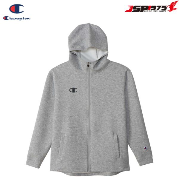 送料無料 Champion チャンピオン ZIP HOODED SWEATSHIRT メンズ パーカー トレーニングウェア オックスフォードグレーカラー XXLサイズ C3-VS110(4)