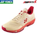 送料無料 ヨネックス YONEX パワークッションアドアクセル ウィメンズAC テニス サンセット ローカット オールコート用 25.0cm ベージュ×ピンク 315 SHTAALA