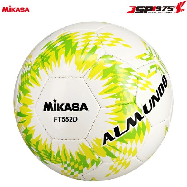 送料無料 MIKASA ミカサ サッカーボール 検定球5号 ALMUNDO 手縫い 黄 緑 イエロー ライトグリーン FT552D-YLG