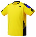 ヨネックス YONEX 10676 ユニゲームシャツ(フィットスタイル) 279 / ライトイエロー S 4550675153632 テニス・バドミントン ウェア(ユニ) 25SS