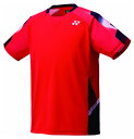 ヨネックス YONEX 10676 ユニゲームシャツ(フィットスタイル) 496 / サンセットレッド XO 4550675153748 テニス・バドミントン ...