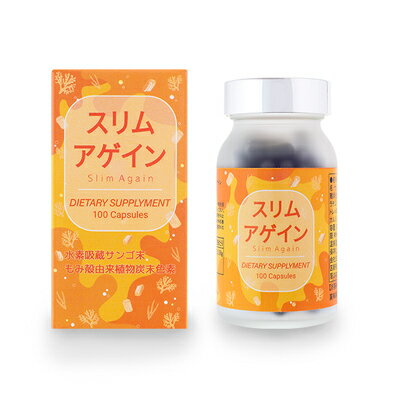 スリム アゲイン(Slim Again) 100粒(16日分) ダイエット 乳酸菌 炭 デトックス 腸内環境 1