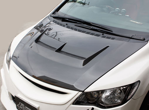 Rakuten - ジェイズ レーシング, エアロボンネット Type-S カーボンFRP, シビックタイプR / FD2