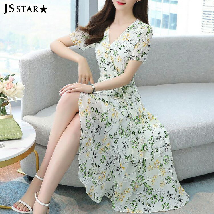 ワンピース 花柄 フリル Aラインロングワンピース 半袖 シフォン シースルー 夏ワンピース きれいめ 体型カバー 大きいサイズ 上品 お呼ばれ 食事会 パーティー 春 夏 旅行 海外 可愛い かわいい