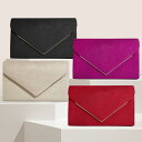 FashionSale全品5%OFFCoupon パーティーバッグ 結婚式 全4色 ベロア ベルベット クラッチ 2way チェーン付き 赤 黒 サブバッグ ク...