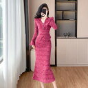 FashionSale全品5%OFFCoupon レース セットアップ 全3色 薔薇 バラ レーストップス レーススカート パーティー タイト マーメイドライン ロング丈 きれいめ お呼ばれ 同窓会 二次会 wm4820296