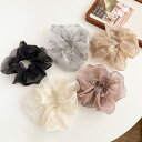 ヘアゴム 全5色 シュシュ ラメ糸 シースルー シンプル 無地 黒普段使い オフィス ヘアアクセサリー 髪留め ヘッドアクセサリー パーティー大人可愛い キュー...
