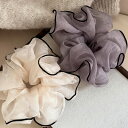 FashionSale全品5%OFFCoupon ヘアゴム 全4色 シュシュ シンプル 黒 オフィス 普段使い 普段使い ヘアアクセサリー 髪留め ヘッドアクセ...
