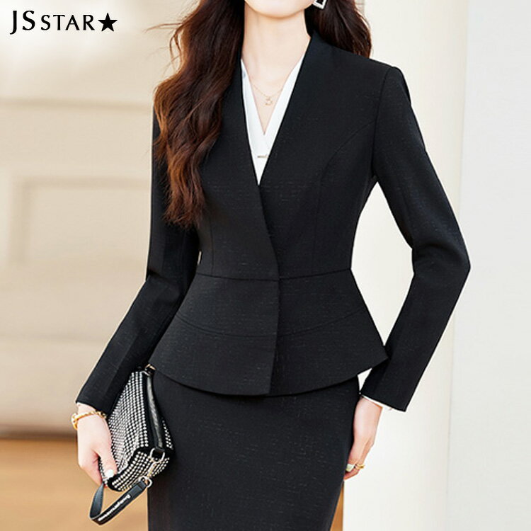 スーツジャケット 単品 全3色 ノーカラー 羽織り 長袖 ブラック きれいめ フォーマル 大きいサイズ 上品 セレモニー ビジネス 通勤 オフィスカジュアル 同窓会 結婚式 ママスーツ 春秋冬zlz1700009-jk