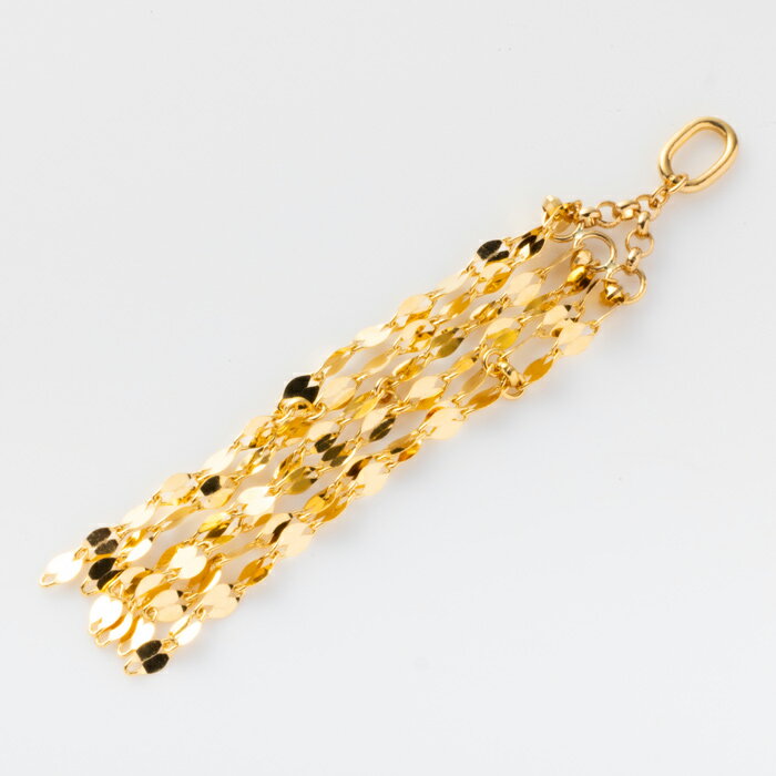 純金 フリンジ ペンダントトップ K24 揺れる ペタルデザイン 約0.7g ※ペンダントトップのみ