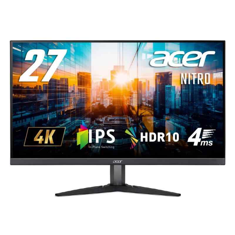 Acer 4K モニター KG2 27インチ IPS 非光沢 sRGB 99% HDR 10 HDMI 2.0 DisplayPort1.2 スピーカー内蔵 ヘッドホン端子 VESAマウント対応 KG272KLbmiipx