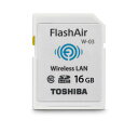 TOSHIBA(東芝) 無線LAN搭載SDHCカード(FlashAir) Class10 16GB 海外パッケージ品 SD-R016GR7AL01(2)