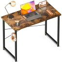 ODK デスク 机 pcデスク 幅80/100/120/137/150cm ゲーミングデスク パソコンデスク シンプルデスク 桌子 computer desk 学習机 コンパクト ワークデスク 电脑桌 フック付き 在宅ワーク おしゃれ 組立簡(3)
