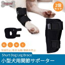 【2個セット】関節プロテクター 犬用膝サポーター ショット ペット用ケア用品 中小型犬用足根関節サポーター ショートサポーター リハビリホック 怪我防止 犬骨折治療 捻挫 筋挫傷 外科用に犬介護 保健 ペットケア ペット お出かけ用品 ネコポス送料無料！【ra49309-1】