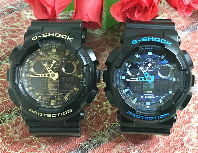 恋人たちのGショック ペアウオッチ G-SHOCK BABY-G ペア腕時計 カシオ 2本セット アナデジ GA-100CB-1AJF GA-100CF-1A9JF ラッピング無..