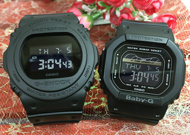 恋人たちのGショック ペアウオッチ G-SHOCK BABY-G ペア腕時計 カシオ 2本セット gショック ベビーg DW-5750E-1BJF BLX-560-1JF デジタル 人気 ラッピング無料　g-shock あす楽対応 クリスマスプレゼント