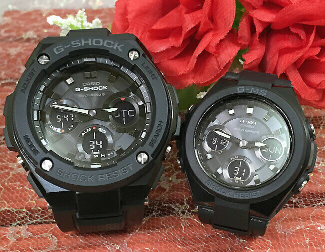 楽天時計のジュエリータイム　ムラタ恋人たちのGショックペア G-SHOCK BABY-G ペアウォッチ カシオ 2本セット 電波ソーラー GST-W100G-1BJF MSG-W100G-1AJF ラッピング無料 あす楽対応