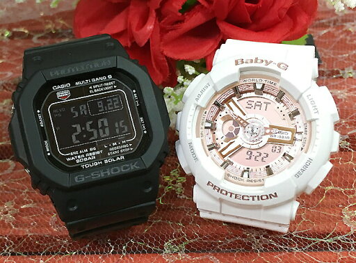 ペアウオッチ gショック恋人たちのGショック ペアウオッチ G-SHOCK BABY-G カシオ 2本セット GW-M5610U-1BJF BA-110X-7A1JF 白 ホワイト ペアウオッチ gショック恋人たちのGショック ペアウオッチ G-SHOCK BABY-G カシオ 2本セット GW-M5610U-1BJF BA-110X-7A1JF 白 ホワイト