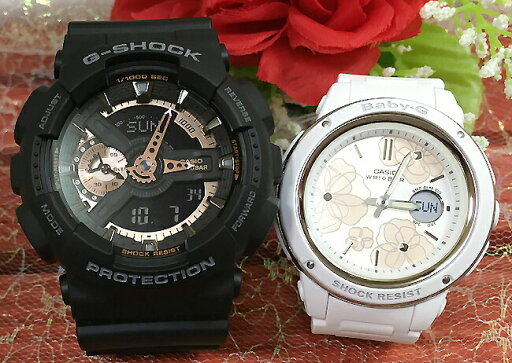 恋人たちのGショック ペアウオッチ愛してます!可愛いね G-SHOCK BABY-G ペア腕時計 カシオ 2本セット GA-110RG-1AJF BGA-150FL-7AJF 愛の証 クリスマス 誕生日 御祝い還暦 銀婚式 結婚記念日 婚約 人気 婚約 夫婦 高級 クリスマス プレゼント おすすめ 恋人たちのGショック ペアウオッチ愛してます!可愛いね G-SHOCK BABY-G ペア腕時計 カシオ 2本セット GA-110RG-1AJF BGA-150FL-7AJF 愛の証 クリスマス 誕生日 御祝い還暦 銀婚式 結婚記念日 婚約 人気 婚約 夫婦 高級 クリスマス プレゼント おすすめ