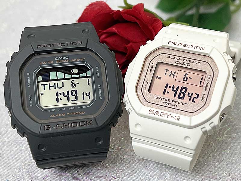 恋人たちのGショック ペアウオッチ G-SHOCK BABY-G ペア腕時計 カシオ 2本セット GLX-S5600-1JF BGD-565SC-4JF 電池式 アナデジ ラッピ..