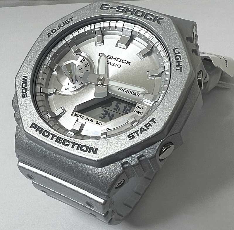 カシオ CASIO 腕時計 G-SHOCK ジーショック カーボンコアガード GA-2100FF-8AJF　シルバー 流通限定モデル　メンズ腕時計 あす楽対応