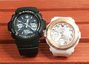 恋人たちのGショック ペア G-SHOCK BABY-G ペアウォッチ ペア腕時計 カシオ 2本セット gショック ベビーg アナデジ AWG-M100SB-2AJF BGA-2250G-7AJF 電波ソーラー クリスマス プレゼント ギフト Xmas 人気 ラッピング無料 クリスマスカード