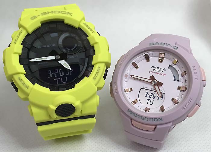 恋人たちのGショックペアウォッチ G-SHOCK BABY-G ペア腕時計 カシオ 2本セット gショック スマホアプリ連携 ベビーg アナデジ GBA-800-9AJF BSA-B100-4A2JF お揃い プレゼント ギフト 人気 ラッピング無料 新品 メッセージカード手書きします あす楽対応