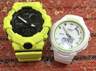 恋人たちのGショックペアウォッチ バジルカラー春色 G-SHOCK BABY-G ペア腕時計 カシオ 2本セット gショック スマホアプリ連携 ベビーg アナデジ GBA-800-9AJF BSA-B100SC-7AJFお揃い プレゼント ギフト 人気 ラッピング無料 新品 あす楽対応