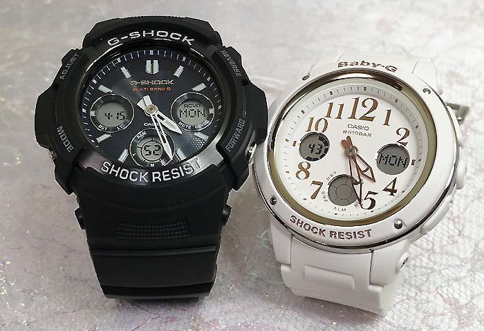 ペアウオッチ gショック恋人たちのGショックペアウオッチ G-SHOCK BABY-G ペア腕時計 カシオ 2本セット gショック ベビーg AWG-M100SB-2AJF BGA-150EF-7BJF お揃い ギフト 新品 ブランド 婚約 夫婦 高級 クリスマス プレゼント 誕生日 御祝い還暦 銀婚式 結婚記念日 婚約