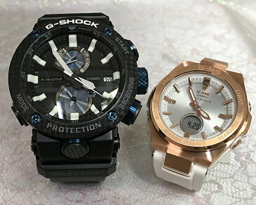 大人達のGショックペアウォッチ G-SHOCK BABY-G ペア腕時計 カシオ 2本セット gショック ベビーg GWR-B1000-1A1JF MSG-W200G-7AJF大人のG-SHOCK 電波ソーラー 人気　ラッピング無料 クリスマス