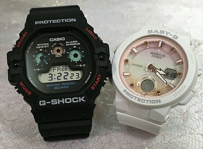 ペアウオッチ gショック恋人たちのGショックペアウオッチ G-SHOCK BABY-G ペア腕時計 カシオ 2本セット アナデジ DW-5900-1JF BGA-250-7A2JF 人気 婚約 夫婦 高級 クリスマス プレゼント おすすめ