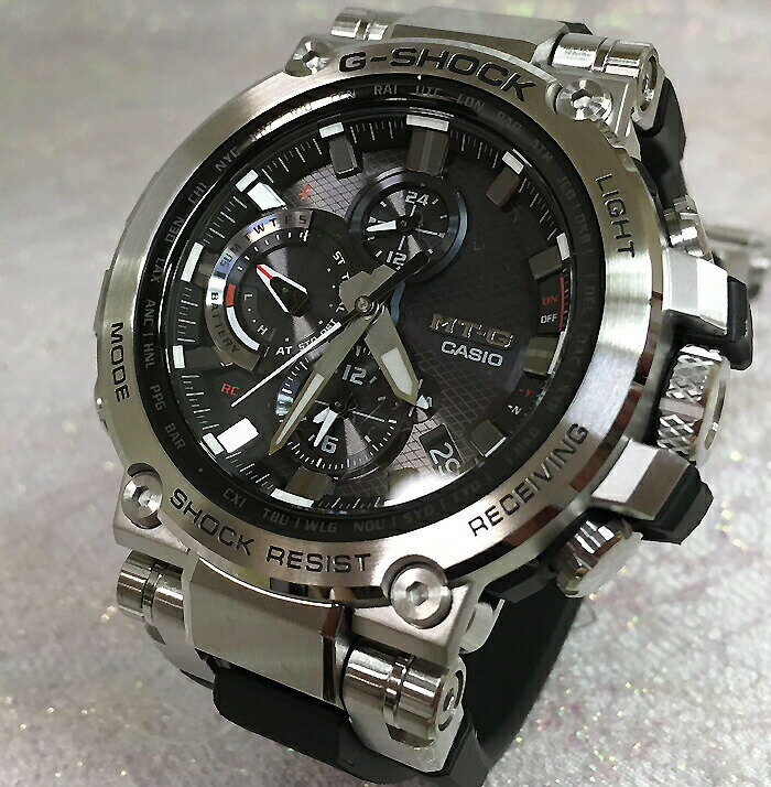 国内正規品 カシオCASIO 腕時計 G-SHOCK ジーショック MT-G Bluetooth 搭載 電波ソーラー MTG-B1000-1AJF メンズ 人気 ラッピング無料 電波ソーラー g-shock ブラック　メタルブレスあす楽対応