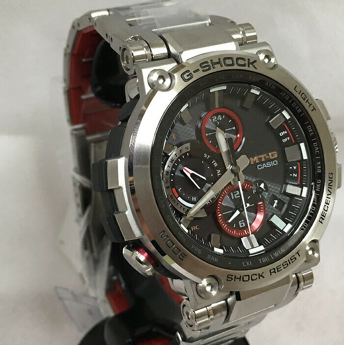 国内正規品 カシオCASIO 腕時計 G-SHOCK ジーショック MT-G Bluetooth 搭載 電波ソーラー MTG-B1000D-1AJF メンズ 人気 ラッピング無料 電波ソーラー g-shock ブラック　メタルブレスあす楽対応