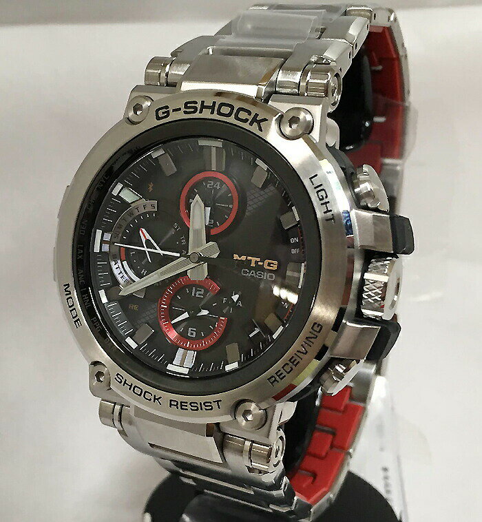 国内正規品 カシオCASIO 腕時計 G-SHOCK ジーショック MT-G Bluetooth 搭載 電波ソーラー MTG-B1000D-1AJF メンズ 人気 ラッピング無料 電波ソーラー g-shock ブラック　メタルブレスあす楽対応