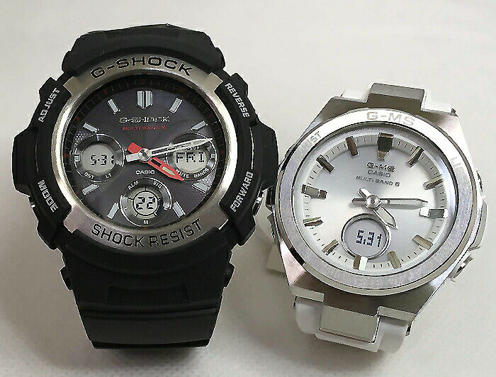 恋人たちのGショックペアウォッチ G-SHOCK BABY-G ペア腕時計 カシオ 2本セット gショック 電波ソーラー AWG-M100-1AJF MSG-W200-7AJF ブランド 婚約 夫婦 高級 クリスマス プレゼント